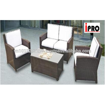 Poly Rattan Muebles al aire libre / jardín - conjunto de sofá